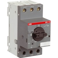 ABB Выключатель автоматический MS116-10 50 кА с регулир. тепловой защитой 6,3A-10А Класс тепл. расцепит. 10 1SAM250000R1010 фото