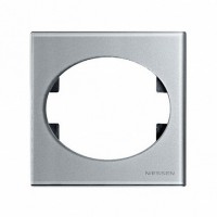 ABB NIE Tacto Стекло Серебро Рамка 1-ая 5571 CL фото