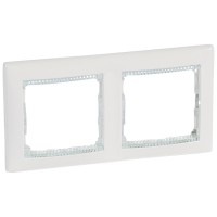 Legrand DIY Valena Бел/кристалл Рамка 2-ая гориз 694244 фото