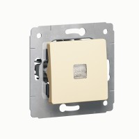 Legrand DIY Cariva Крем Переключатель 1-клавишный с подсветкой 695903 фото