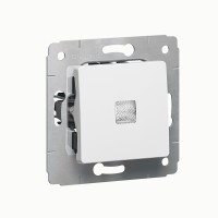 Legrand DIY Cariva Бел Выключатель 1-клавишный с подсветкой 695931 фото
