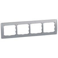 Legrand DIY Galea Life Алюминий Рамка 4-я, горизонтальная 696854 фото