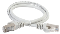 IEK ITK Коммутационный шнур (патч-корд), кат.6A S/FTP, LSZH, 1м, серый PC01-C6ASL-1M фото