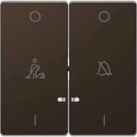 Schneider Electric Merten D-Life Мокко Клавиша 2-ая, линзой LED, символ: «звонок»/горничная MTN3429-6052 фото