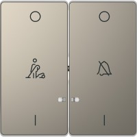 Schneider Electric Merten D-Life Никель Клавиша 2-ая, линзой LED, символ: «звонок»/горничная MTN3429-6050 фото