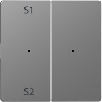 Schneider Electric Merten D-Life Нержавеющая Сталь PlusLink Клавиша 2-ая с S1/S2, пусто MTN5226-6036 фото