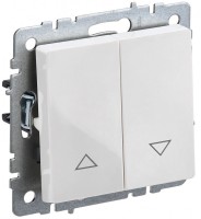 IEK Brite Base белый выключатель жалюзи 10А BR-V15-0-10-K01 фото