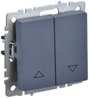 IEK Brite Base маренго выключатель жалюзи 10А BR-V15-0-10-K35 фото