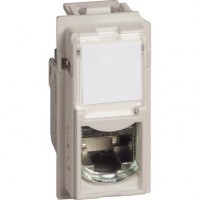 BTicino Living now песочный розетка компьютерная RJ45 cat6 UTP 1 мод KM4279C6 фото