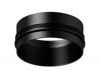 Насадка передняя для корпуса светильника с диаметром отверстия D60mm N6121 PBK черный полированный D60*H32mm Out10mm MR16 N6121 фото