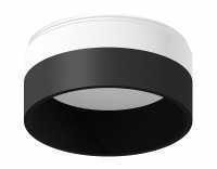 Насадка передняя для корпуса светильника с диаметром отверстия D60mm N6229 SBK/FR черный песок/белый матовый D60*H40mm Out25mm MR16 N6229 фото