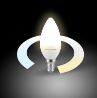BLE1438/ Светодиодная лампа Свеча Smart LED C37 Е14 5W 3300К-6500К CCT+DIM a055924 фото