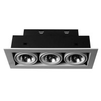 Cardani Белый/Серый Светильник точечный встаиваемый 50W G5,3 3x500lm A5930PL-3WH фото