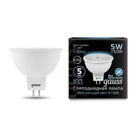 Gauss Лампа MR16 12V 5W 530lm 4100K GU5.3 LED 201505205 фото