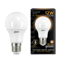 Gauss Лампа A60 12W 1150lm 3000K E27 LED 102502112 фото