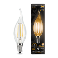 Gauss Лампа Filament Свеча на ветру 5W 420lm 2700К Е14 LED 104801105 фото