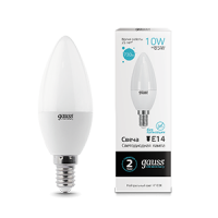 Gauss Лампа Elementary Свеча 10W 730lm 4100K Е14 LED 33120 фото