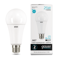 Gauss Лампа Elementary A67 25W 2100lm 4100K E27 LED 73225 фото