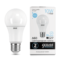Gauss Лампа Elementary A60 10W 950lm 6500K Е27 LED 23230 фото