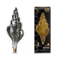 Gauss Лампа Filament TL120 6W 200lm 2400К Е27 gray flexible LED 166802008 фото