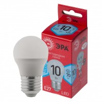 ЭРА Лампочка светодиодная RED LINE LED P45-10W-840-E27 R E27 10Вт шар нейтральная белая Б0050234 фото