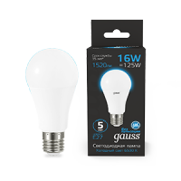 Gauss Лампа A60 16W 1520lm 6500K E27 LED 102502316 фото