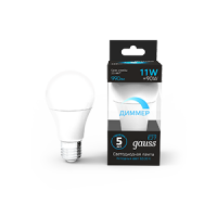 Gauss Лампа A60 11W 990lm 6500К E27 диммируемая LED 102502311-D фото