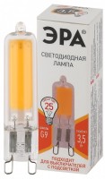 ЭРА Лампочка светодиодная STD LED JCD-3,5W-GL-827-G9 G9 3,5Вт капсула теплый белый свет Б0049083 фото