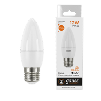Gauss Лампа Elementary Свеча 12W 950lm 3000K E27 LED 30212 фото
