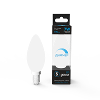 Gauss Лампа Свеча 7W 590lm 6500К E14 диммируемая LED 103101307-D фото