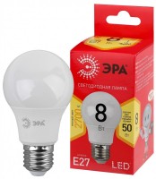 ЭРА Лампочка светодиодная RED LINE LED A55-8W-827-E27 R Е27 / E27 8 Вт теплый белый свет Б0052659 фото