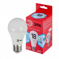 ЭРА Лампочка светодиодная RED LINE LED A65-18W-840-E27 R E27 18Вт нейтральный белый свет Б0052381 фото