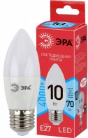 ЭРА Лампочка светодиодная RED LINE LED B35-10W-840-E27 R Е27 / E27 10 Вт свеча нейтральный белый свет Б0050696 фото