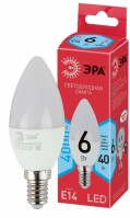 ЭРА Лампочка светодиодная RED LINE LED B35-6W-840-E14 R E14 / Е14 6 Вт свеча нейтральный белый свет Б0051057 фото