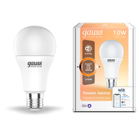 Gauss Лампа Smart Home A60 10W 1055lm 2700К E27 диммируемая LED 1070112 фото