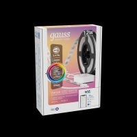 Gauss Лента Smart Home 12W 1000lm 3000-6000К 100-240V IP20 3м RGBW+изм.цвет.темп.+дим. LED 5010122 фото