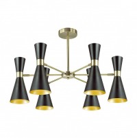 Lumion 3662/6C LN18 000 античная бронза/матовый чёрный Люстра потолочная E14 6*60W 220V QUINN 3662/6C фото