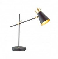 Lumion 3790/1T LN19 081 матовый черный, золотой Настольная лампа E14 1*40W 220V LIAM 3790/1T фото