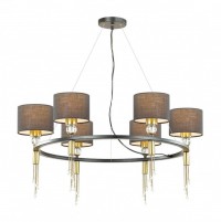 Lumion 4516/6 NEOCLASSI LN21 116 античная латунь, черный Люстра E27 6*60W 220V SANTIAGO 4516/6 фото