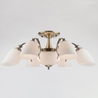 Eurosvet Классическая потолочная люстра 22010/6+2 античная бронза 00000055432 фото