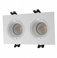 DK3072-WH Встраиваемый светильник, IP 20, 10 Вт, GU5.3, LED, белый/белый, пластик DK3072-WH фото