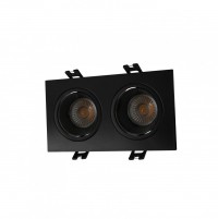 DK3072-BK Встраиваемый светильник, IP 20, 10 Вт, GU5.3, LED, черный/черный, пластик DK3072-BK фото