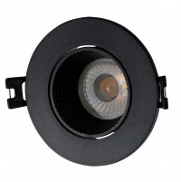 DK3061-BK Встраиваемый светильник, IP 20, 10 Вт, GU5.3, LED, черный/черный, пластик DK3061-BK фото