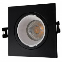 DK3071-BK+WH Встраиваемый светильник, IP 20, 10 Вт, GU5.3, LED, черный/белый, пластик DK3071-BK+WH фото