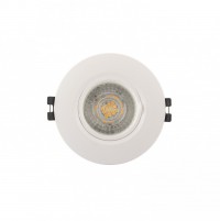 DK3028-WH Встраиваемый светильник, IP 20, 10 Вт, GU5.3, LED, белый, пластик DK3028-WH фото