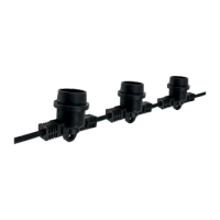 Jazzway Уличная гирлянда PBL-S60/ L18+1.5 Black E27 IP65 .5040588 фото