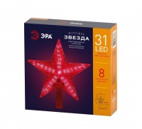 ЭРА ENGEV-02 Светодиодная елочная верхушка Звезда, 31 LED, h21 см,длина провода 2,5 м., 220V, IP20 Б0056008 фото