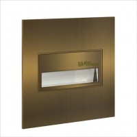 Zamel Светильник SONA Золото/RGB в монт.коробку, с квадратной рамкой 14V DC с RGB диодами 14-211-46 фото