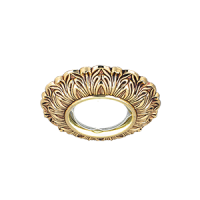 Gauss Светильник Antique Gu5.3 1/40 круг, золото/черный CA049 фото
