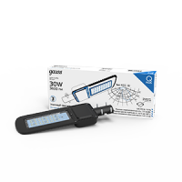 Gauss Светильник уличный Qplus 50W 6000lm 5000K 120-260V IP65 370*145*45мм черный КСС Ш
